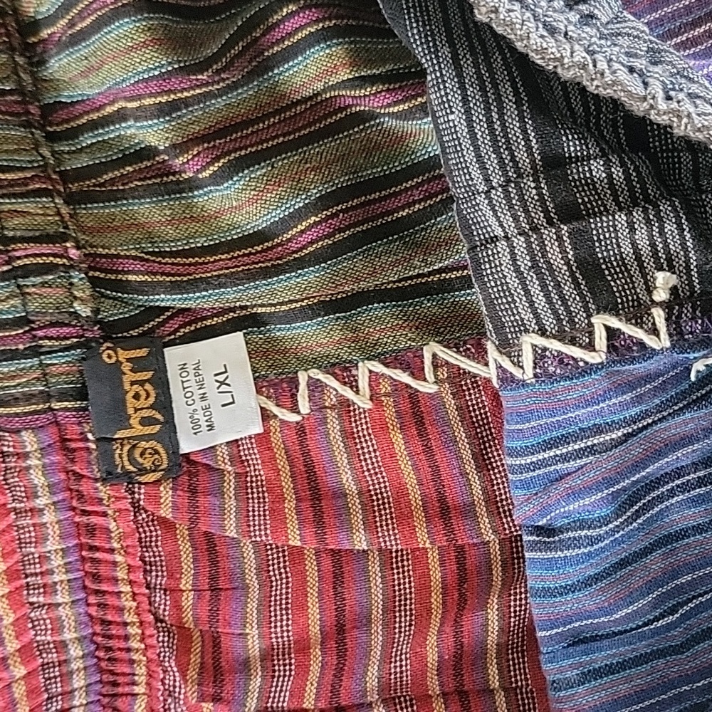 NEW Patchwork Harem Pants - Picture 3 of 6